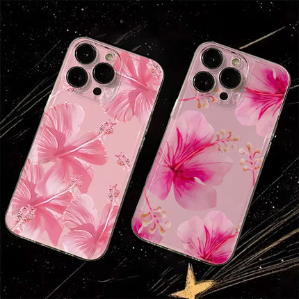 Flower Floral Pattern Phone Case For Samsung Galaxy S25 S24 S22 Ultra S23 S22 S21 FEPlus A56 A55 A36 A26 A15 A16 Soft TPU Cover