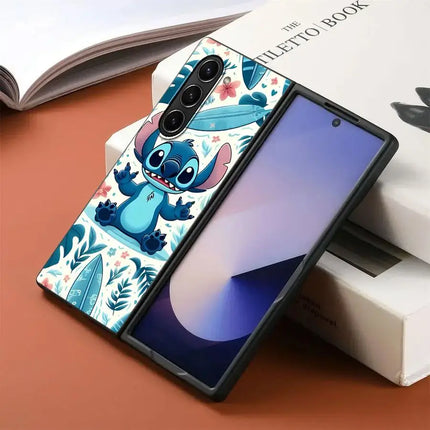 Back Phone Cover Case for Samsung Galaxy ZFold3 ZFold7 ZFold5 Z Fold 7 6 5 4 3 ZFold4 ZFold6 Disney Cool Stitch
