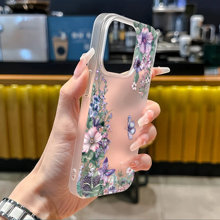 Fcicicase Flowers Butterfly Print Phone Case For iPhone 11 Pro Max XS Max 7 8 6S Plus 12 Mini X XR  SE 2022 Clear TPU Soft Cover