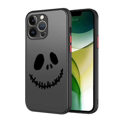 Disney Jack Skelington Cartoon Black Phone Case for Apple iPhone 13 Mini 12 13 11 17 Pro Max 17Air 15 16 14Plus 7 8 XS Max Soft