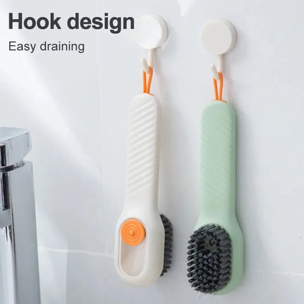 Cleaning Brush Soft Bristled Liquid Shoe Brush Long Handle Brush Clothes Brush Shoe Clothing Board Brush Household Cleaning
