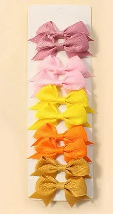 10Pcs Cute Bows Baby Hair Clips Candy Color Girls Princess Hairpins Barrettes Kids Hair Accessories