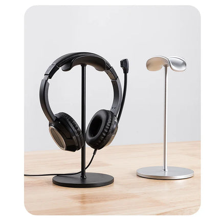 Metal Head-Mounted Headphone Stand Non-Slip Detachable Headset Holder Stand Gaming Earphone Stand for Airpods Max Beats Bose