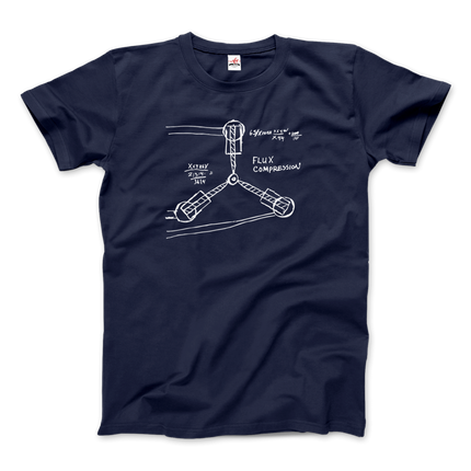 Flux Capacitor Sketch from Back to the Future T-Shirt-7