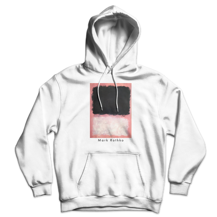 Mark Rothko - Untitled, Pink, Black and White Unisex Hoodie-5