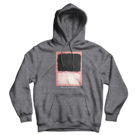 Mark Rothko - Untitled, Pink, Black and White Unisex Hoodie-0