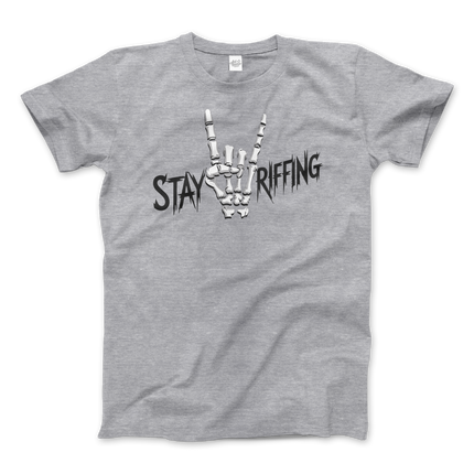 Stay Riffing - Rock'n Roll Skull T-Shirt-6