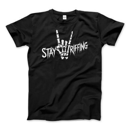 Stay Riffing - Rock'n Roll Skull T-Shirt-5