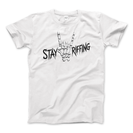 Stay Riffing - Rock'n Roll Skull T-Shirt-4