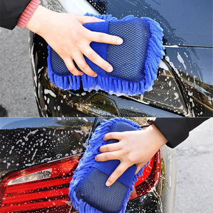 1Pcs Microfiber Car Washer Sponge Cleaning Car Care Detailing Brushes Washing Towel Auto Gloves Styling Accessories