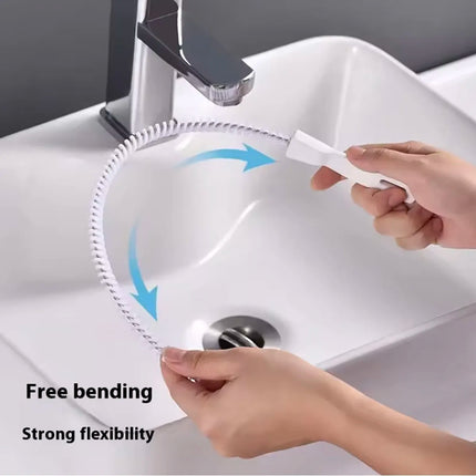 Pipe Sink Unblocker Drain Hair Cleaner Sink Refrigerator Foreign Matter Cleaning Brush Pipe Unblocking Tool