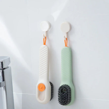 Cleaning Brush Soft Bristled Liquid Shoe Brush Long Handle Brush Clothes Brush Shoe Clothing Board Brush Household Cleaning