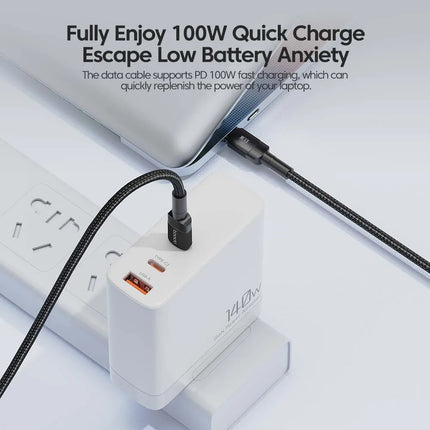 Toocki 100W Type C to USB C Cable PD 3.0 Quick Charge 4.0 Fast Charging Type C to Type C for iPhone 15 Macbook Samsung Xiaomi