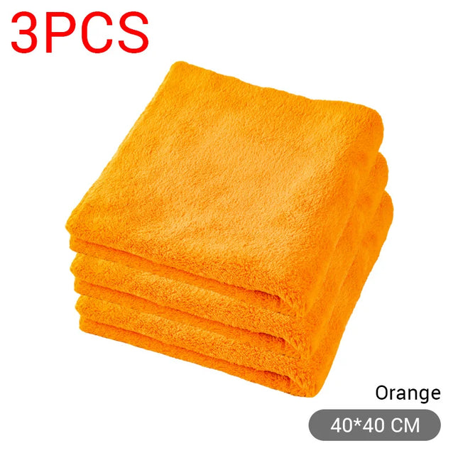 SEAMETAL 40X40cm Microfiber Towels Car Care Washing Thicken Towel Car Detailing Drying Cloth Cleaning Tool Auto Wash Accessories