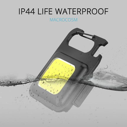 COB High Bright Portable Flashlight Multifunction Keychain Lamp Buit-in 500mAh Lithium Battery Waterproof Outdoor Torch Lantern