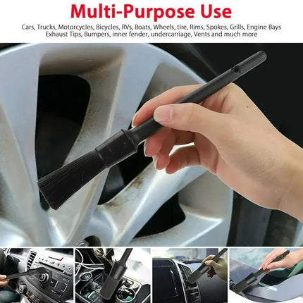 1/5x Car Detailing Cleaning Brushes Soft Detail Brush Wheel Cleaner Auto Dust Removal Brush Car Interior Exterior Accessories