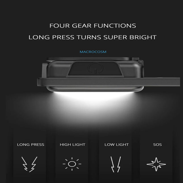 COB High Bright Portable Flashlight Multifunction Keychain Lamp Buit-in 500mAh Lithium Battery Waterproof Outdoor Torch Lantern