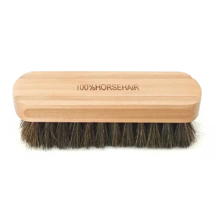 Genuine Horsehair Wooden Brush Car Detailing Polishing Buffing Brush Seat Handle Dashboard Roof Cleaning Premium Car Wash Brush