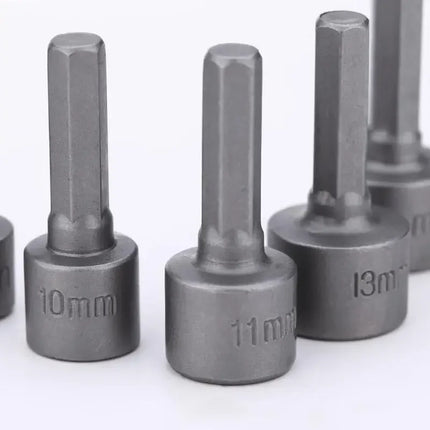 9pcs 5mm-13mm Hex Socket Set Nut Driver Screwdriver Bits Sleeve Nozzles Schroevendraaier Tools Socket Wrenches for DIY Repair