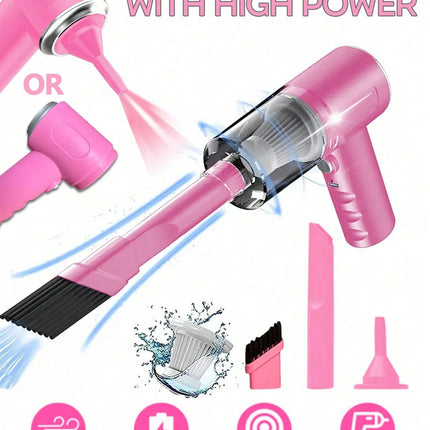 3 In 1 Integrated Suction And Blowing Vacuum Combination Vacuum Cleaner USB Charging Small Car Household Vacuum Cleaner