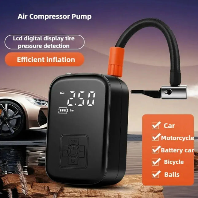 Tire Inflation Pump Car Air Compressor Micro Car Inflation Pump Digital Air Compressor for Cars Motorcycles, Bicycles
