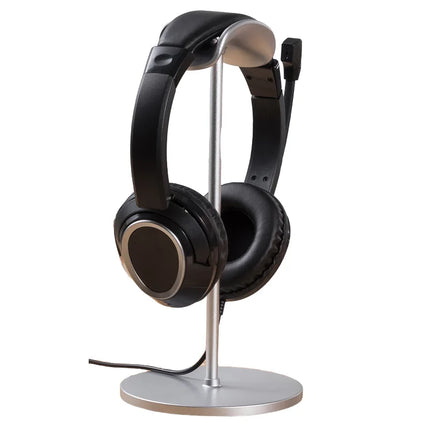 Metal Head-Mounted Headphone Stand Non-Slip Detachable Headset Holder Stand Gaming Earphone Stand for Airpods Max Beats Bose