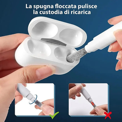Bluetooth Earphones Cleaning Tool for Airpods Pro 3 2 1 Earbuds Case Cleaner Kit Cleaning Brush Pen for Xiaomi iPhone Earbuds