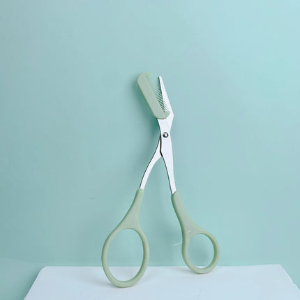 Eyebrow Razor Scissor  Stainless Steel Safe Anti-scratch Trimmer for Beginners Crescent Sharp Beauty Tool Multi-color