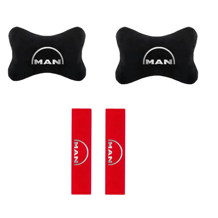 Car Headrest Pillow Seatbelt Shoulder Pad For MAN TGX TGM TGA TGS TGE  Auto Accessories
