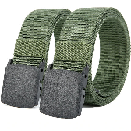 Men's Belt Outdoor Casual Canvas Belt Metal Free Training Nylon Tactical Belt With Pants Jeans Belt Sports Belts For Men Women