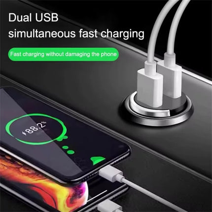 2025 Mini 100W PD QC Pull Ring Fast Charging Car Charger USB C Car Phone Charger Adapter For iPhone Xiaomi Samsung Huawei