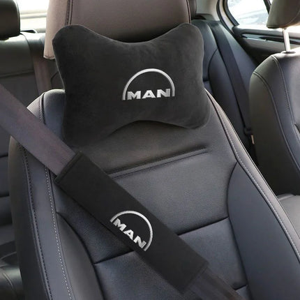 Car Headrest Pillow Seatbelt Shoulder Pad For MAN TGX TGM TGA TGS TGE  Auto Accessories