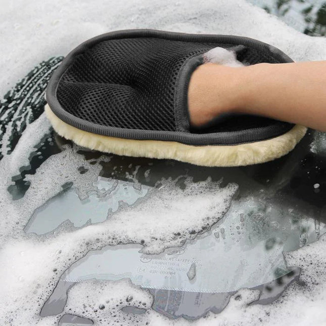 Microfiber Wool Soft Auto Car Washing Glove Cleaning Car Cleaning glove Motorcycle Washer Care Car paint Wash care tools