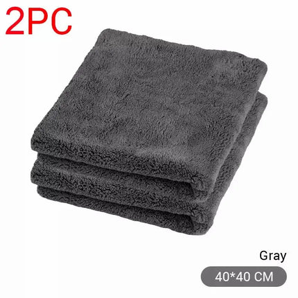 SEAMETAL 40X40cm Microfiber Towels Car Care Washing Thicken Towel Car Detailing Drying Cloth Cleaning Tool Auto Wash Accessories