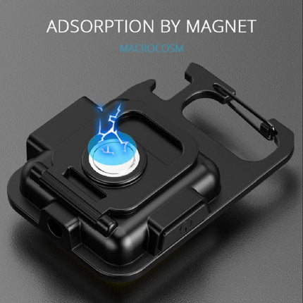 COB High Bright Portable Flashlight Multifunction Keychain Lamp Buit-in 500mAh Lithium Battery Waterproof Outdoor Torch Lantern