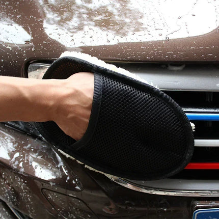 Microfiber Wool Soft Auto Car Washing Glove Cleaning Car Cleaning glove Motorcycle Washer Care Car paint Wash care tools