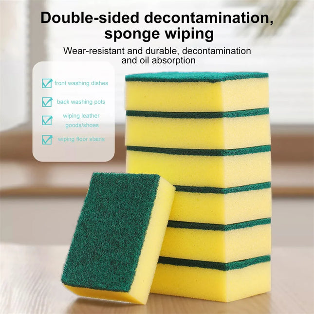 20/30PCS Dishwashing Sponge Kitchen Nano Emery Magic Clean Rub Pot Rust Focal Stains Sponge Removing Kit Cleaning Brush Sponges
