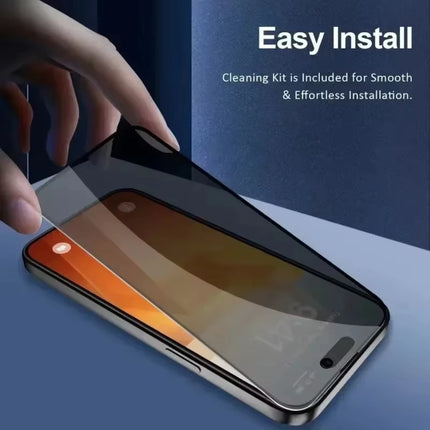 NNBILI 5Pcs Full Cover Privacy Screen Protector For iPhone 16 11 12 13 14 15 Pro Max Mini 8K Anti-spy Glass For iPhone XR XS MAX