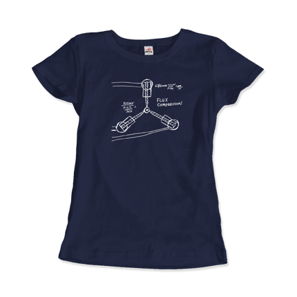 Flux Capacitor Sketch from Back to the Future T-Shirt-11