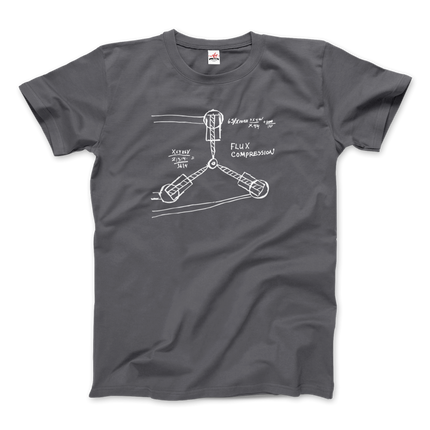 Flux Capacitor Sketch from Back to the Future T-Shirt-5