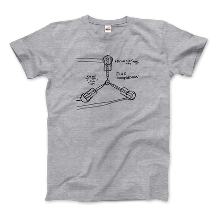 Flux Capacitor Sketch from Back to the Future T-Shirt-6