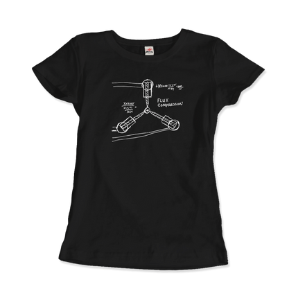 Flux Capacitor Sketch from Back to the Future T-Shirt-2
