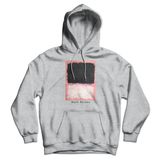 Mark Rothko - Untitled, Pink, Black and White Unisex Hoodie-1