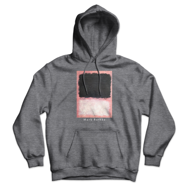 Mark Rothko - Untitled, Pink, Black and White Unisex Hoodie-0
