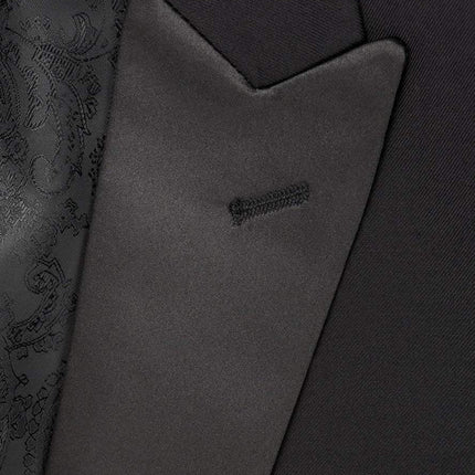 "Milan" Black Tuxedo Jacket Peak (Separates)-1