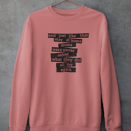 Stay At Home Mom Sweat Shirt-0