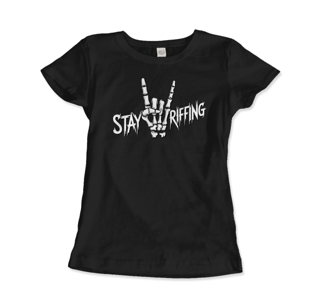 Stay Riffing - Rock'n Roll Skull T-Shirt-10