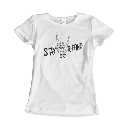 Stay Riffing - Rock'n Roll Skull T-Shirt-9