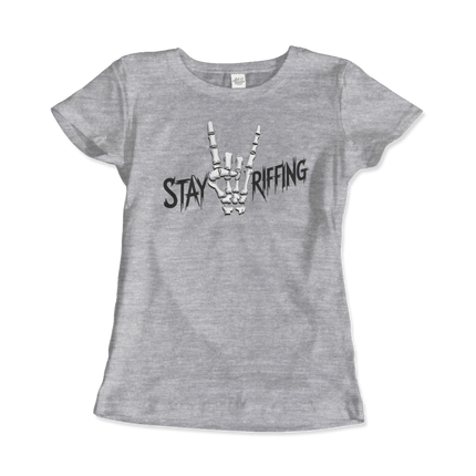 Stay Riffing - Rock'n Roll Skull T-Shirt-11
